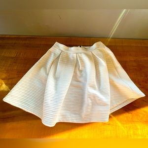 White Pleated Skirt